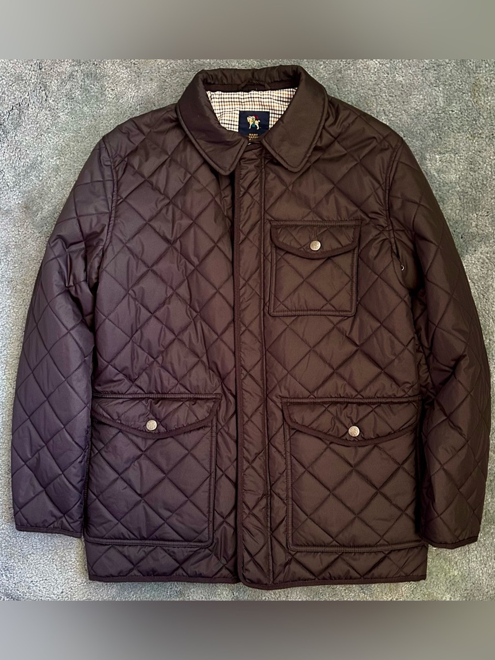 Hart Schaffner Marx Middlebury Quilted Field Coat - Medium - Black